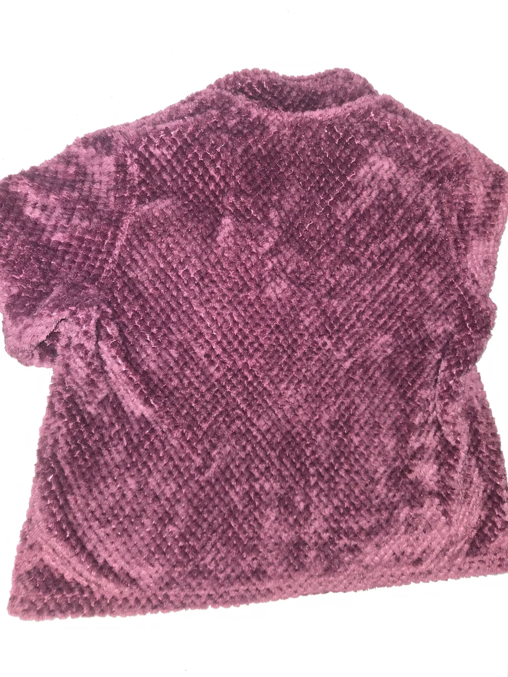 Cozy Plush Jacket in Deep Berry